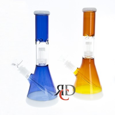 WATER PIPE BEAKER W/ DIAMOND CUT PERC WP1899 1CT